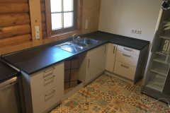 Küche im Blockhaus